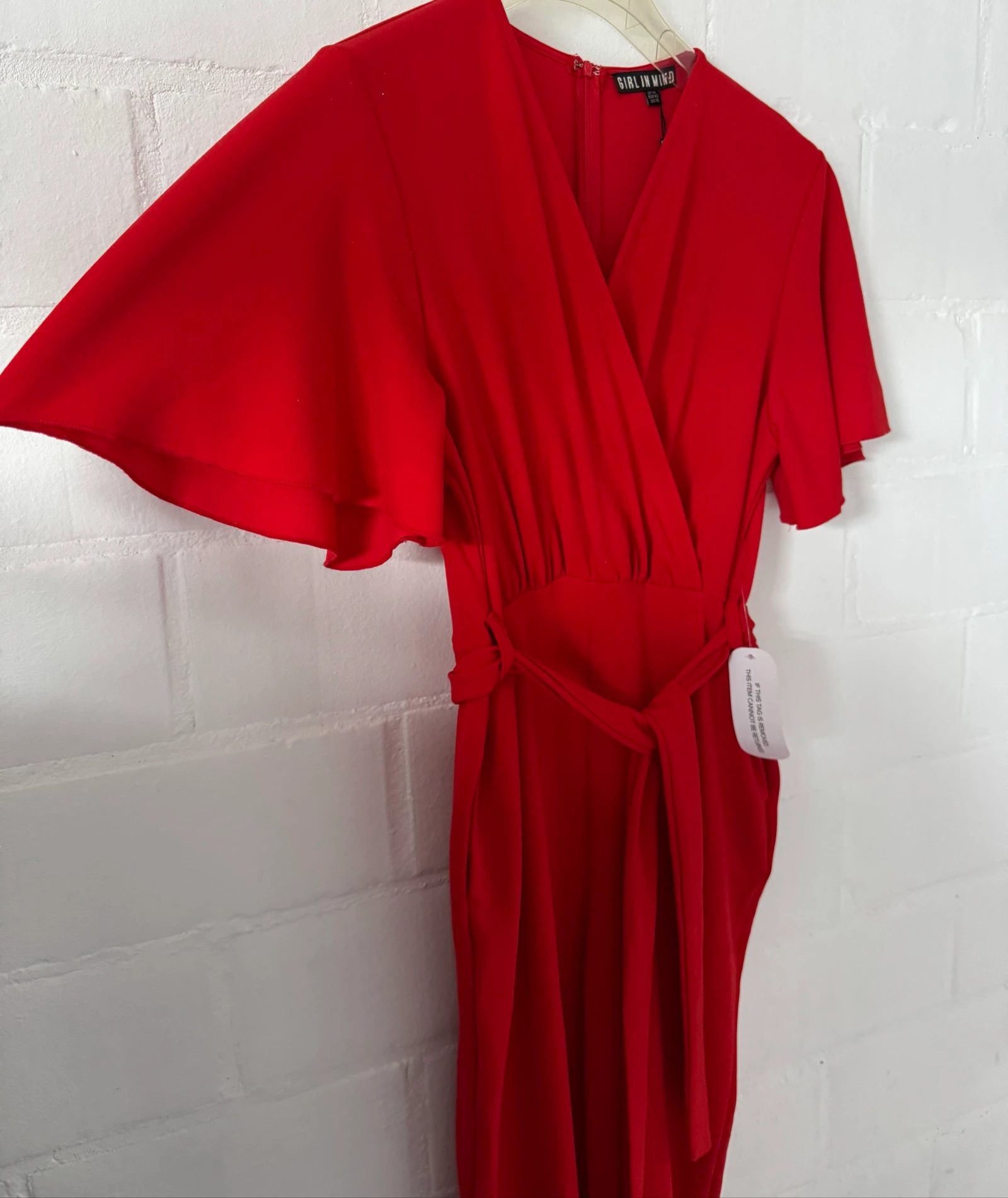 Girl In Mind rode jumpsuit nieuw met labels maat 42 – photo 5